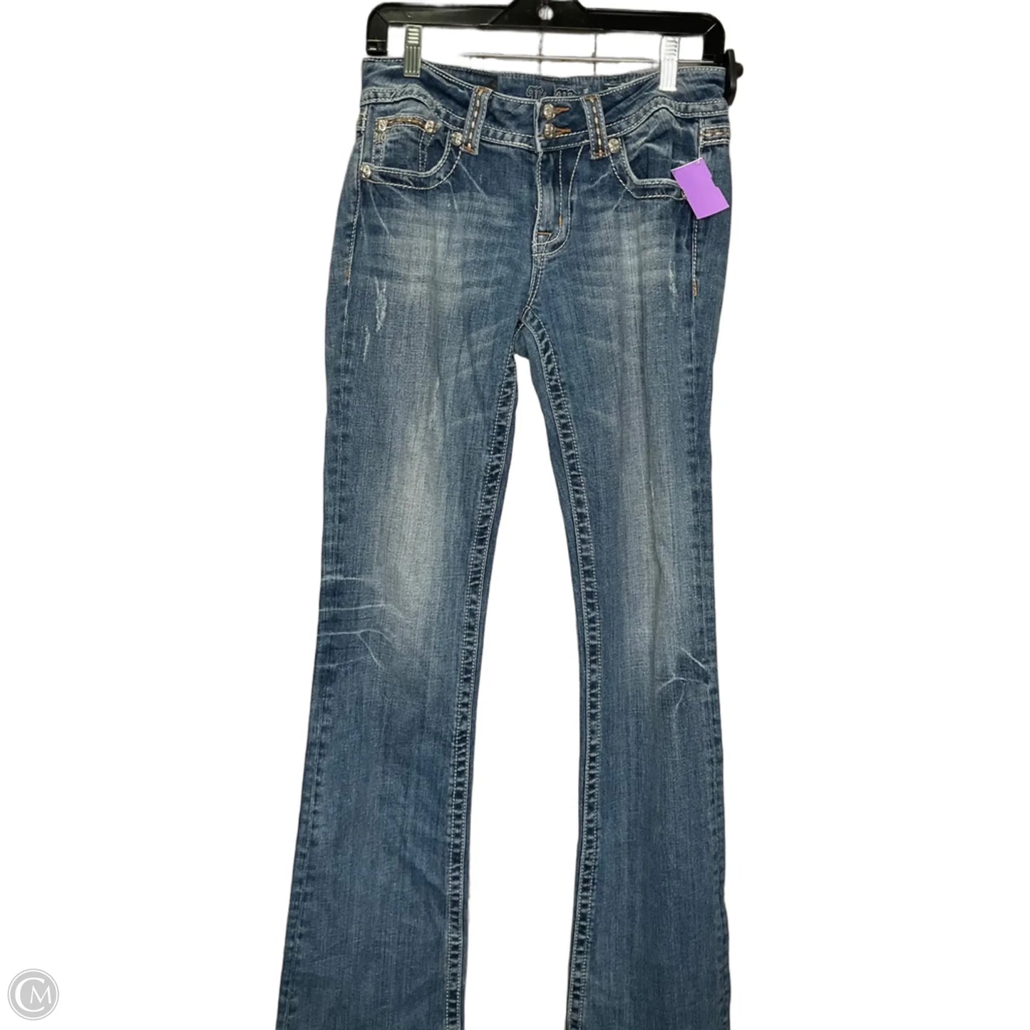Jeans Boot Cut By Miss Me In Blue Denim, Size: 10