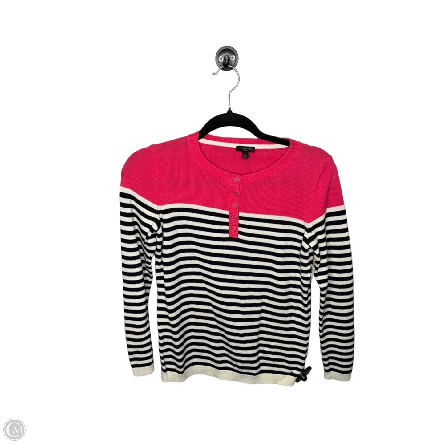Sweater By Talbots In Striped Pattern, Size: Sp