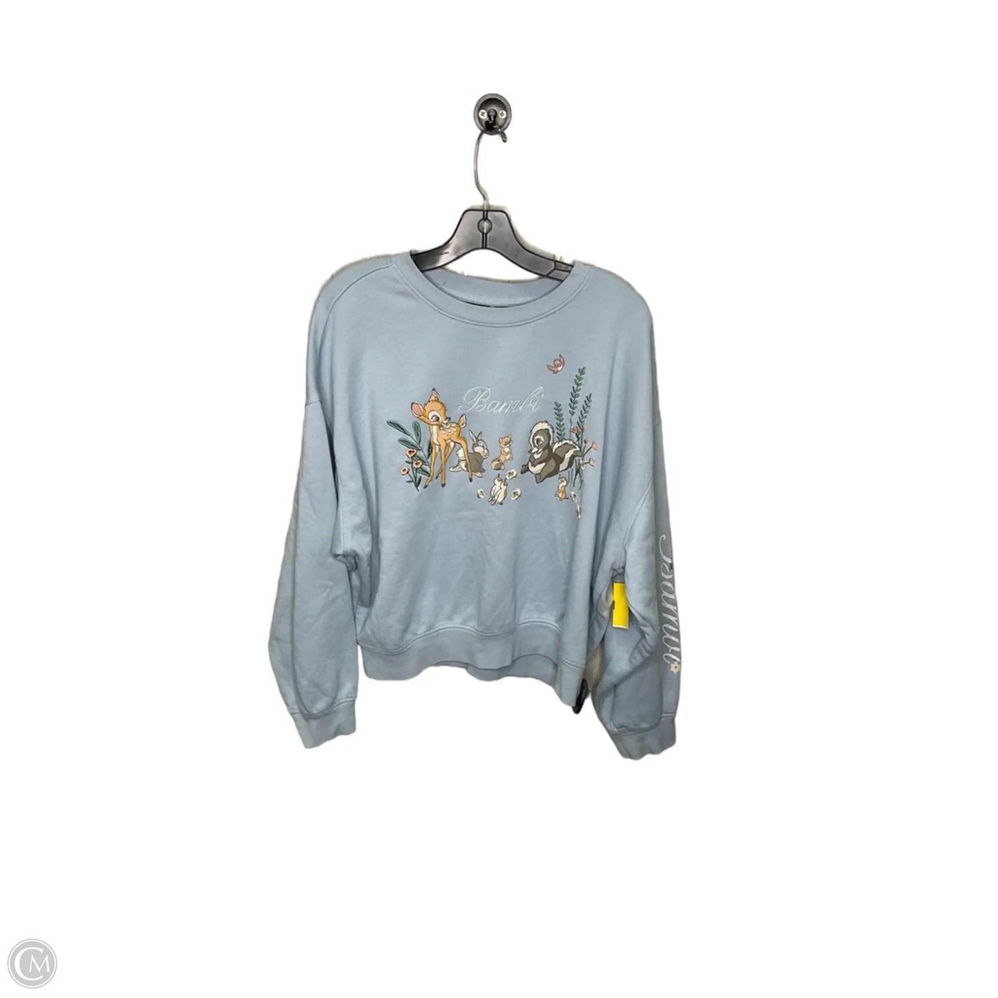Sweatshirt Crewneck By Disney In Blue, Size: L