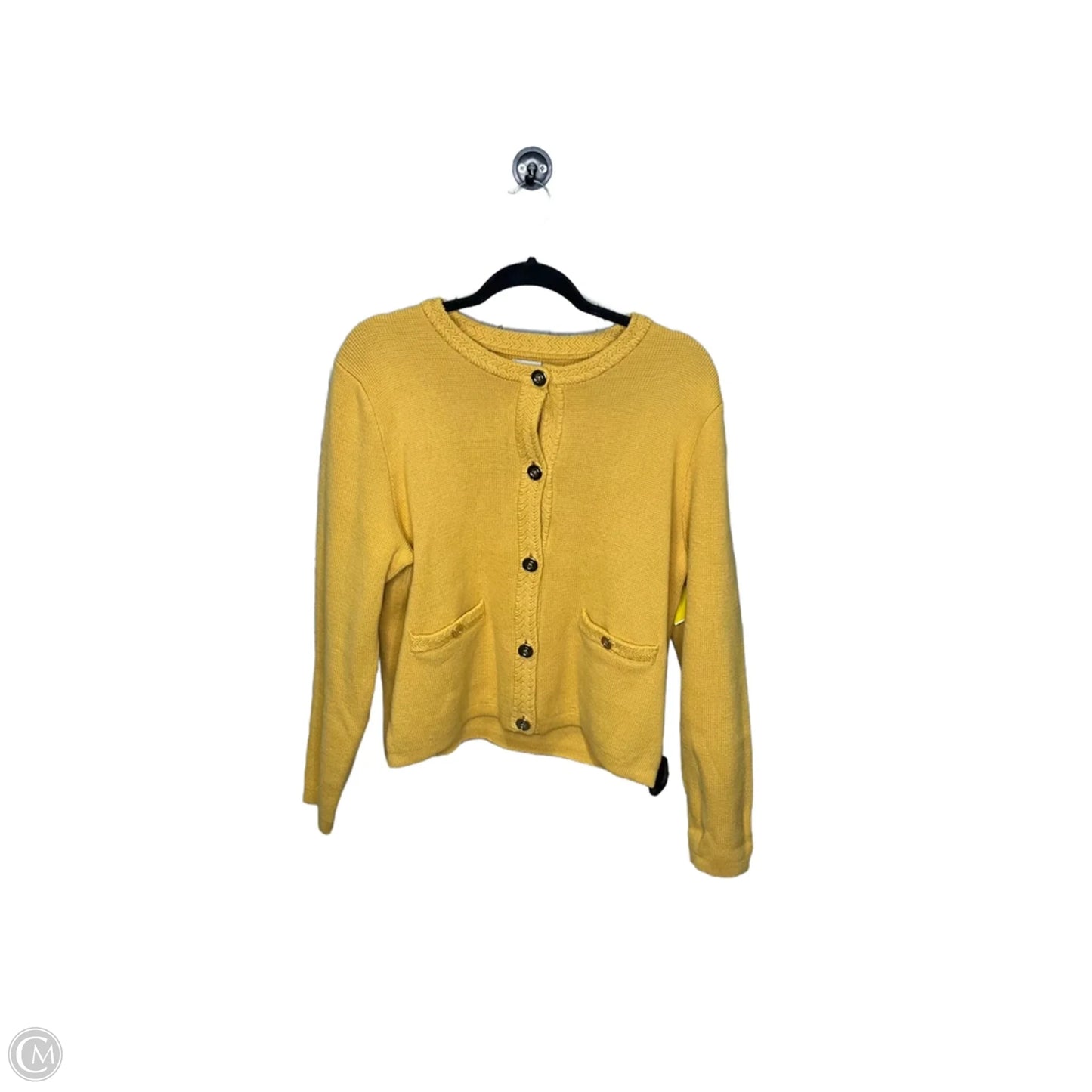 Cardigan By J. Crew In Yellow, Size: Xl