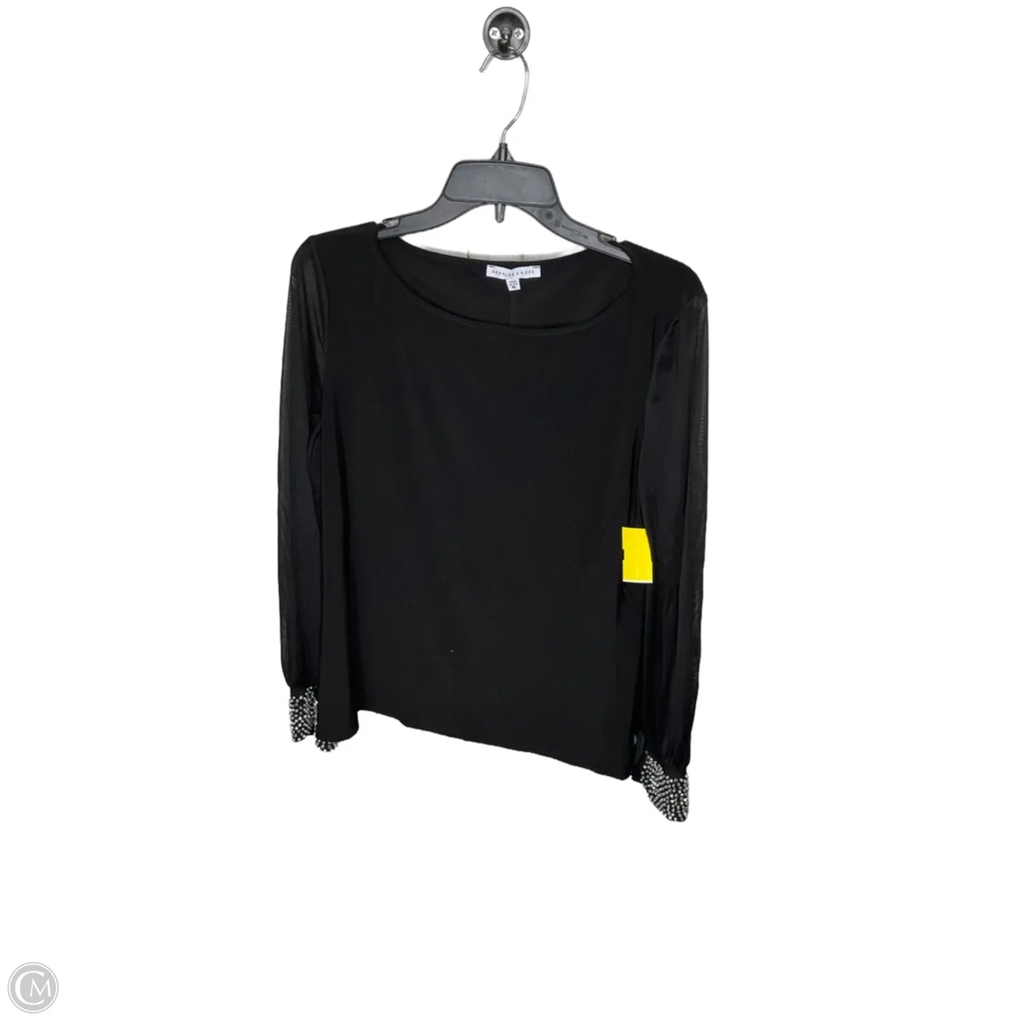 Top Long Sleeve By Clothes Mentor In Black, Size: Xl