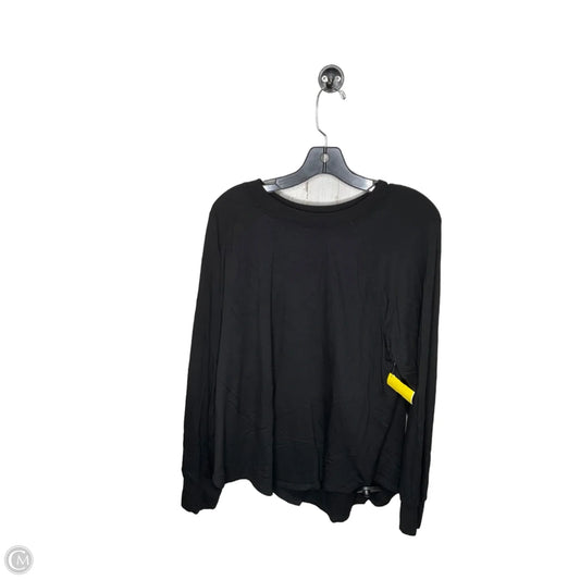 Top Long Sleeve By Workshop In Black, Size: Xl
