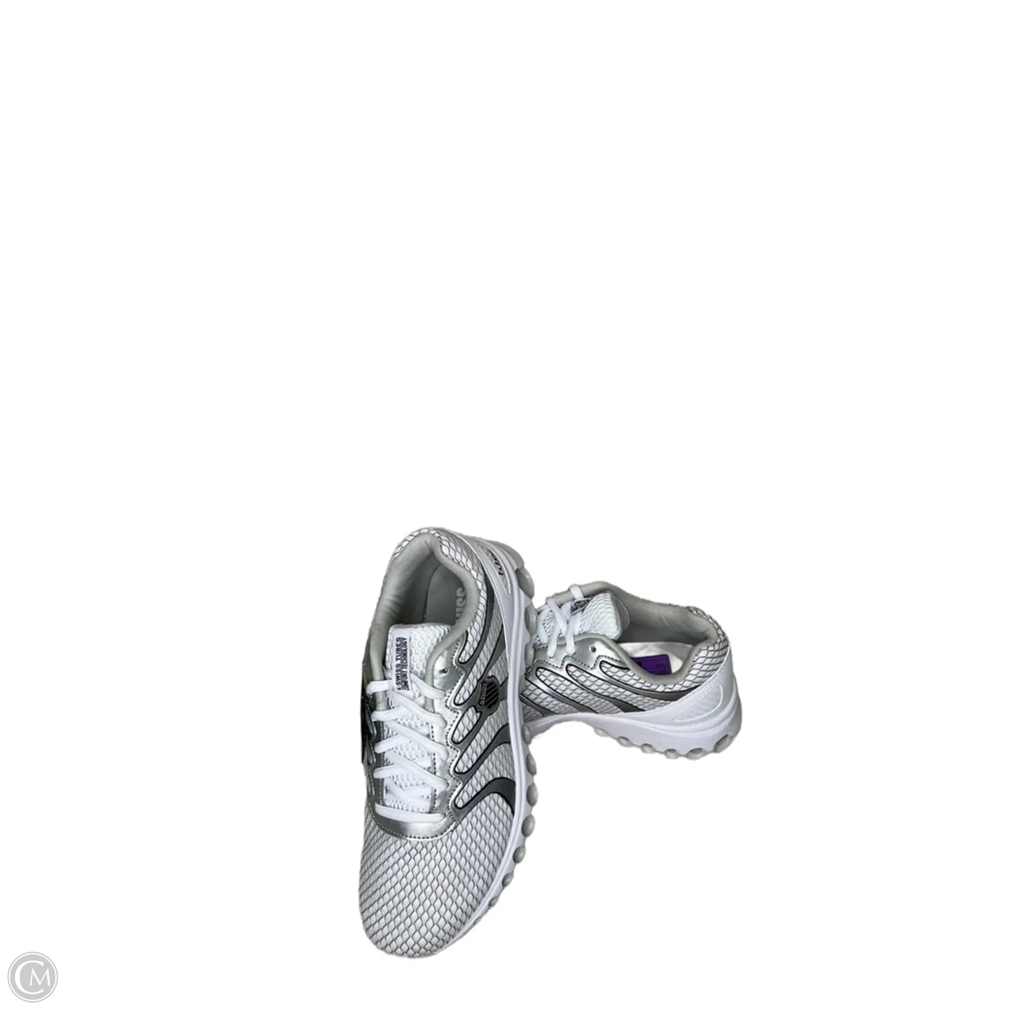 Shoes Athletic By K Swiss In Grey & White, Size: 8