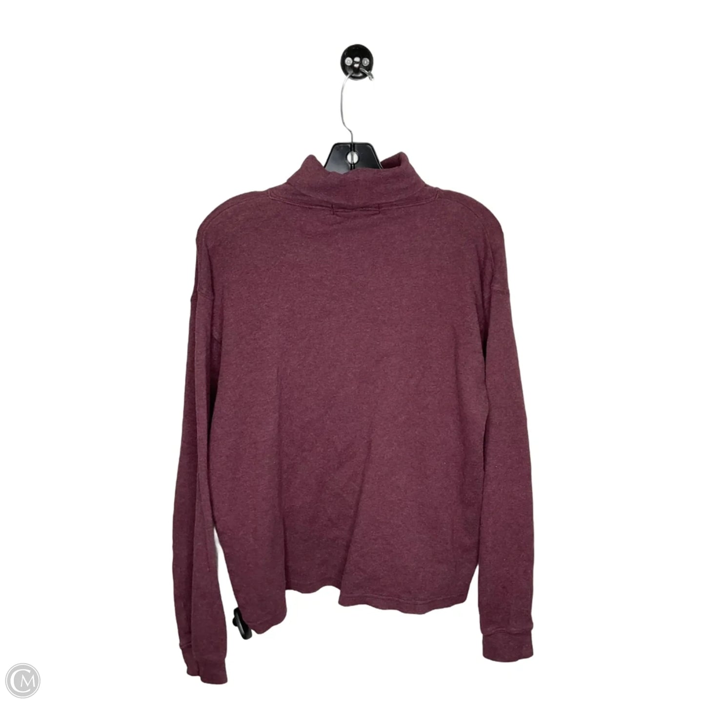 Sweatshirt Collar By Clothes Mentor In Maroon, Size: M