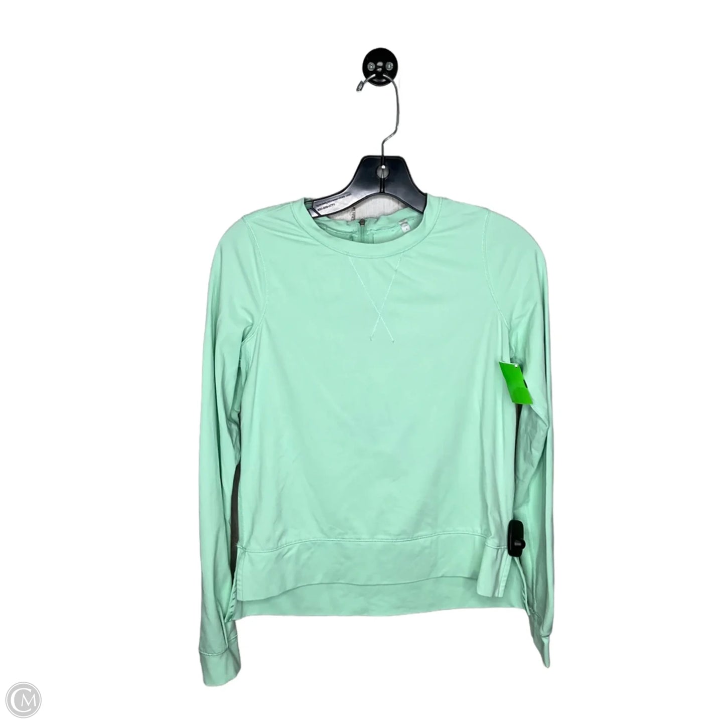 Athletic Top Long Sleeve Crewneck By Lululemon In Green, Size: 4