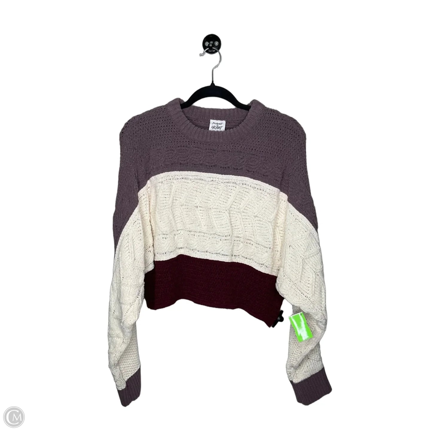 Sweater By Clothes Mentor In Striped Pattern, Size: S
