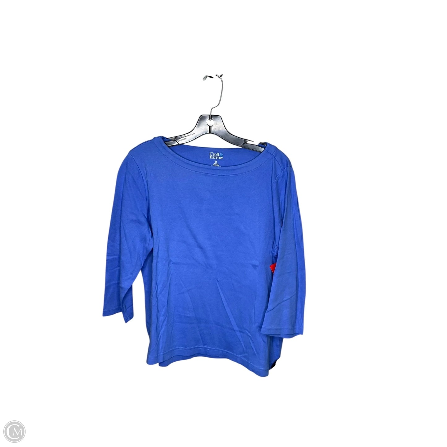 Top Long Sleeve By Croft And Barrow In Blue, Size: Lp