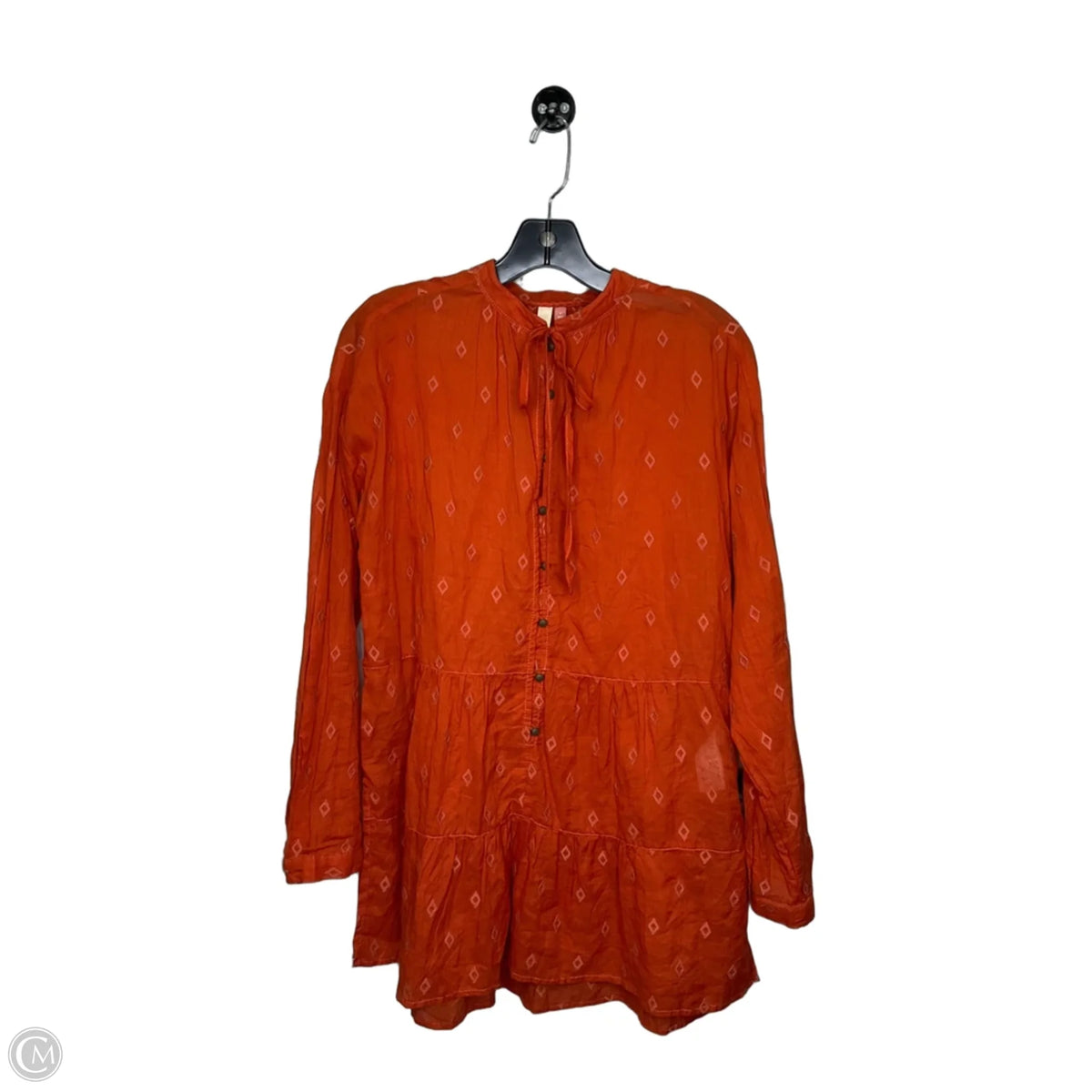 Tunic Long Sleeve By Pilcro In Orange, Size: S