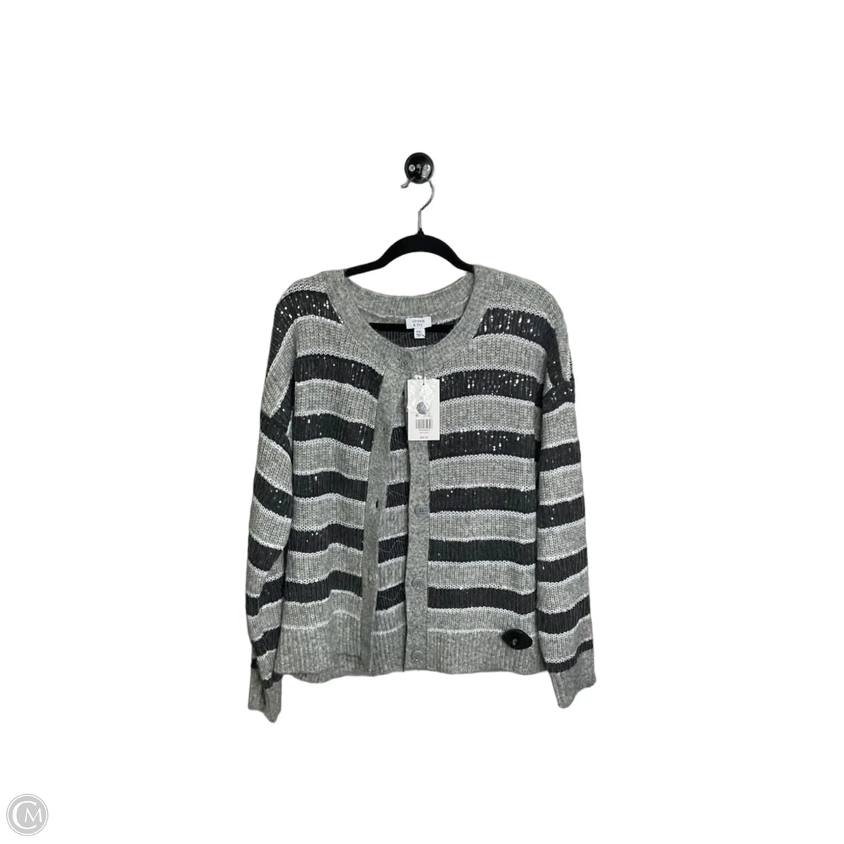 Cardigan By Crown And Ivy In Striped Pattern, Size: Xlp