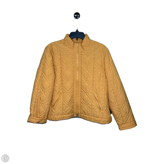 Jacket Puffer & Quilted By Clothes Mentor In Yellow, Size: Lp