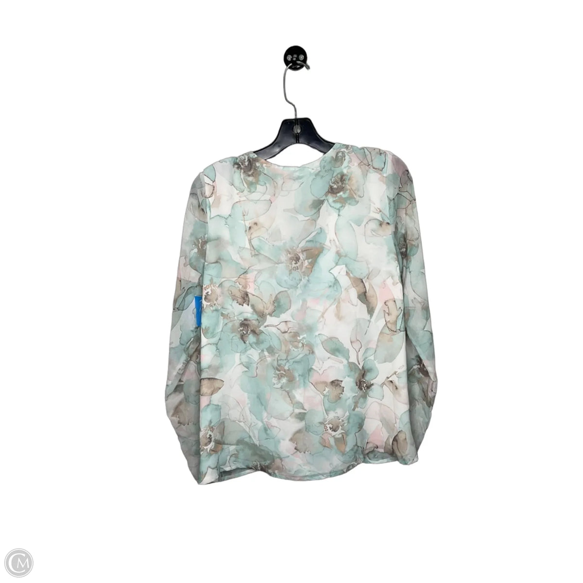 Blouse 3/4 Sleeve By Calvin Klein In Floral Print, Size: S
