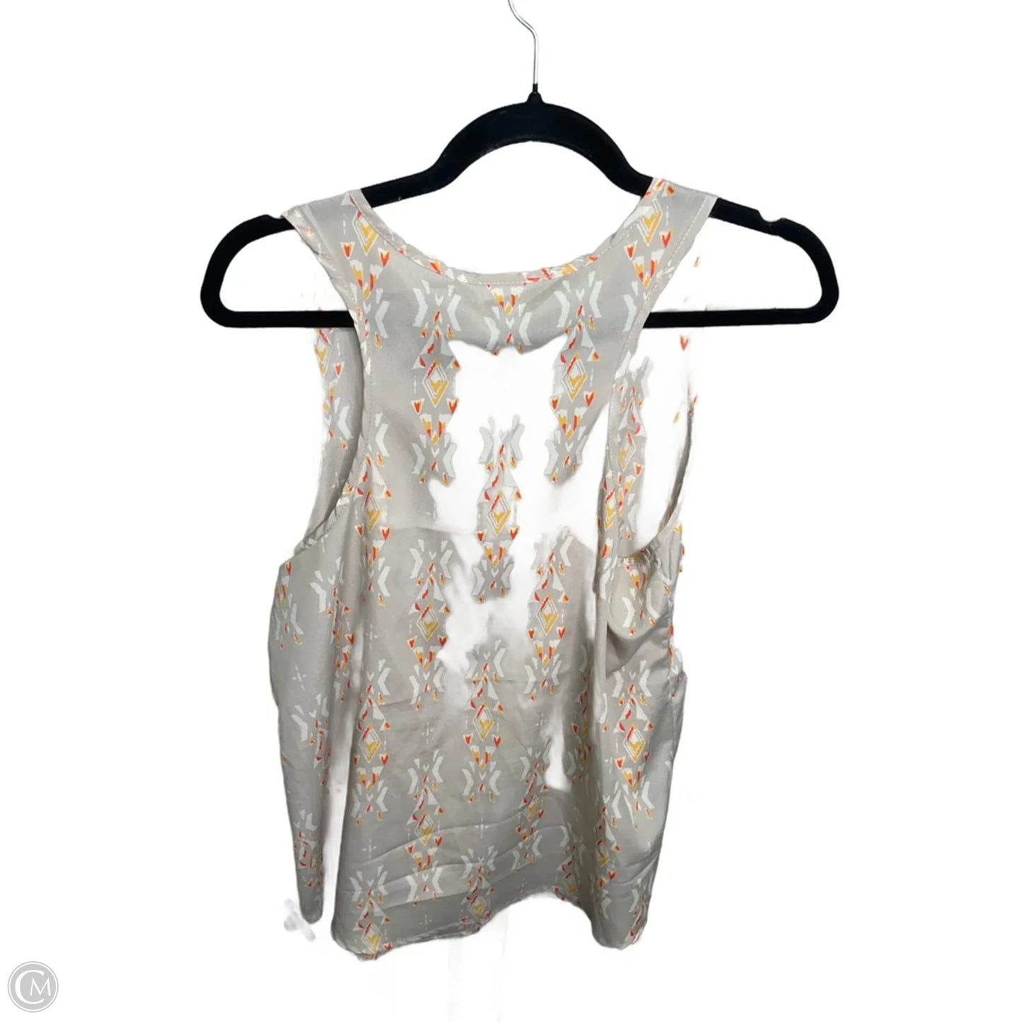 Top Sleeveless By Fabrik In Grey, Size: M