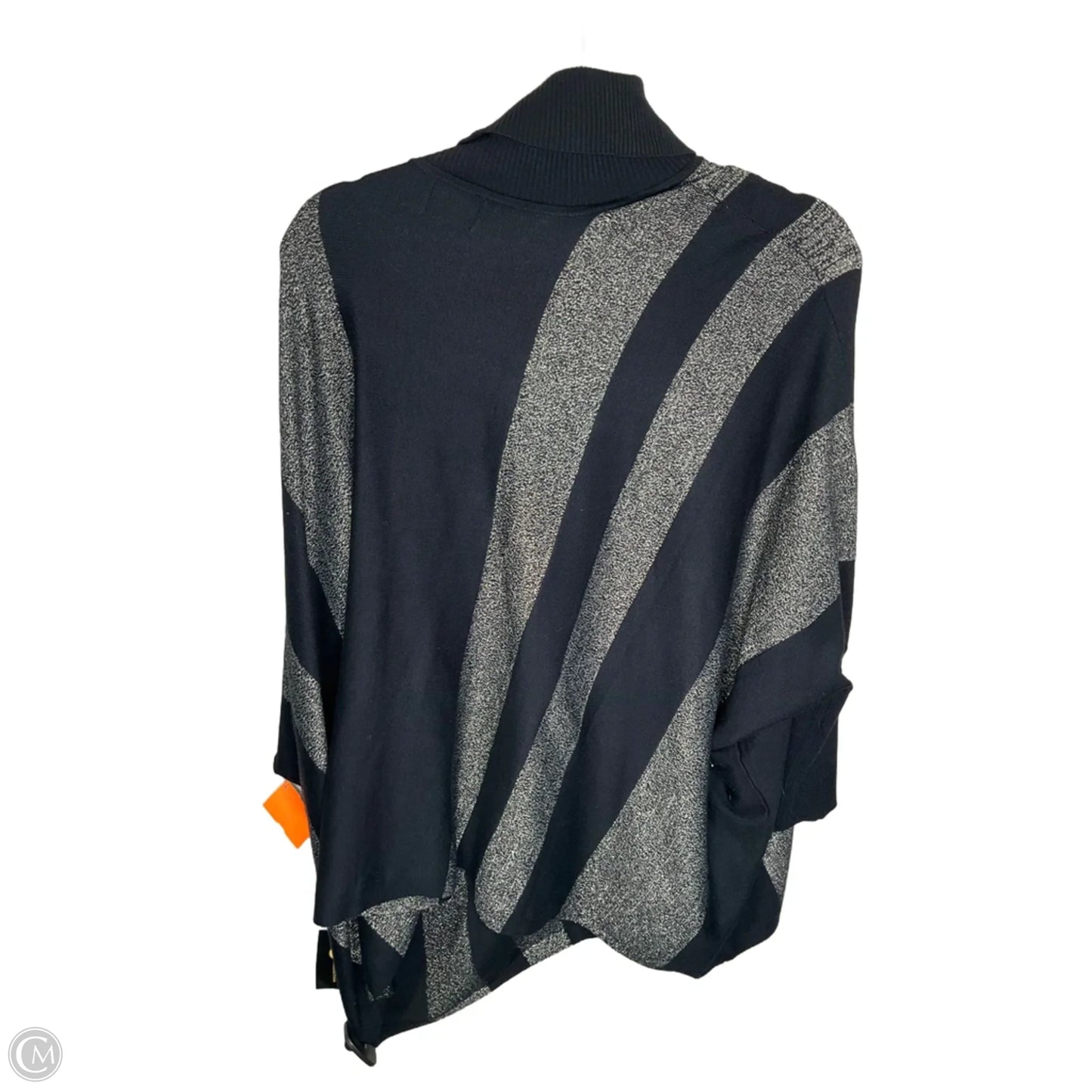 Sweater By Jm Collections In Black & Gold, Size: L