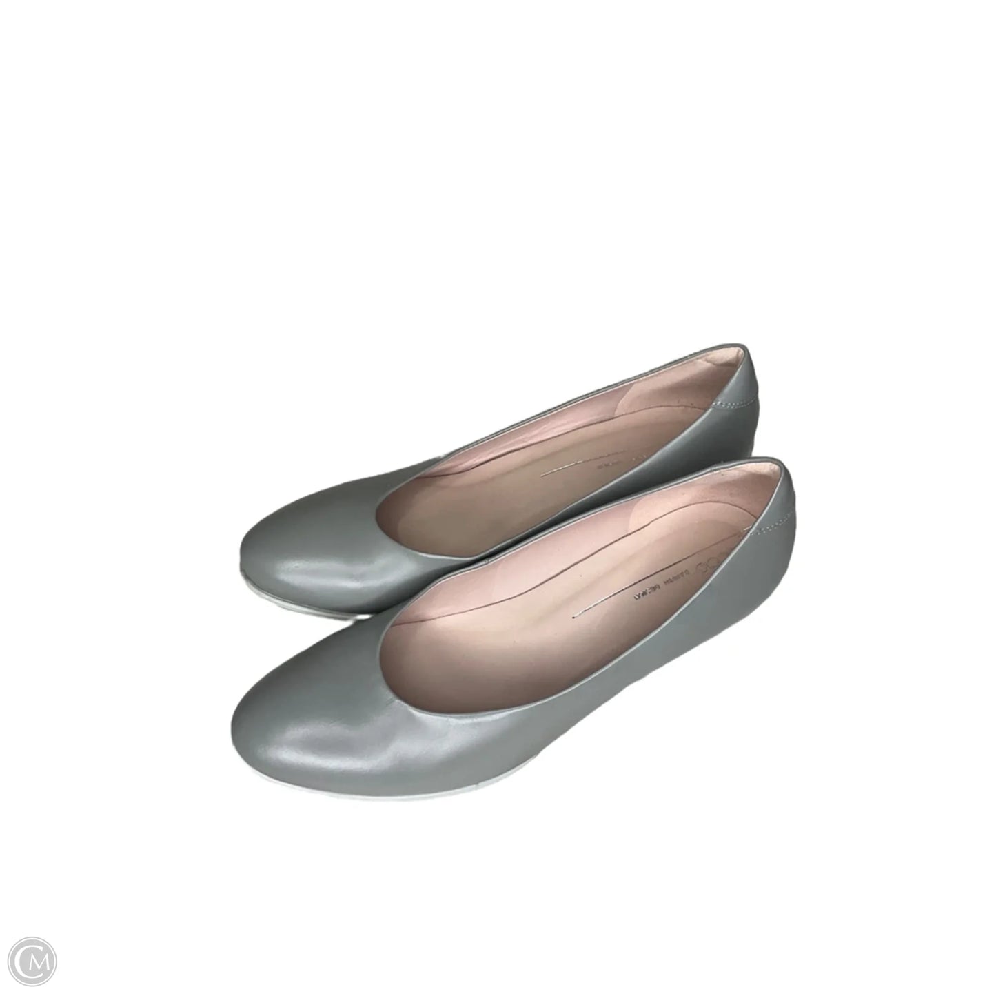 Shoes Heels Block By Ecco In Grey, Size: 11