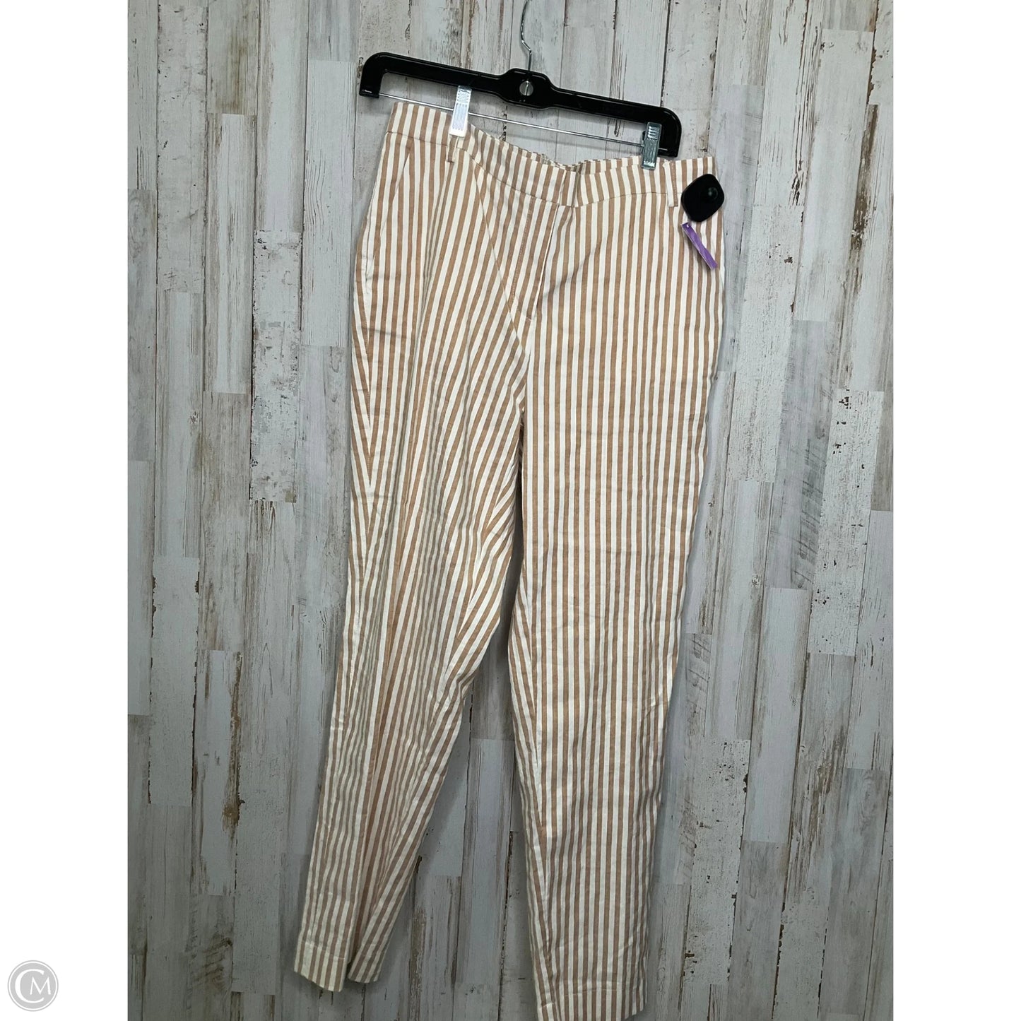 Pants Linen By Clothes Mentor In Striped Pattern, Size: Xl