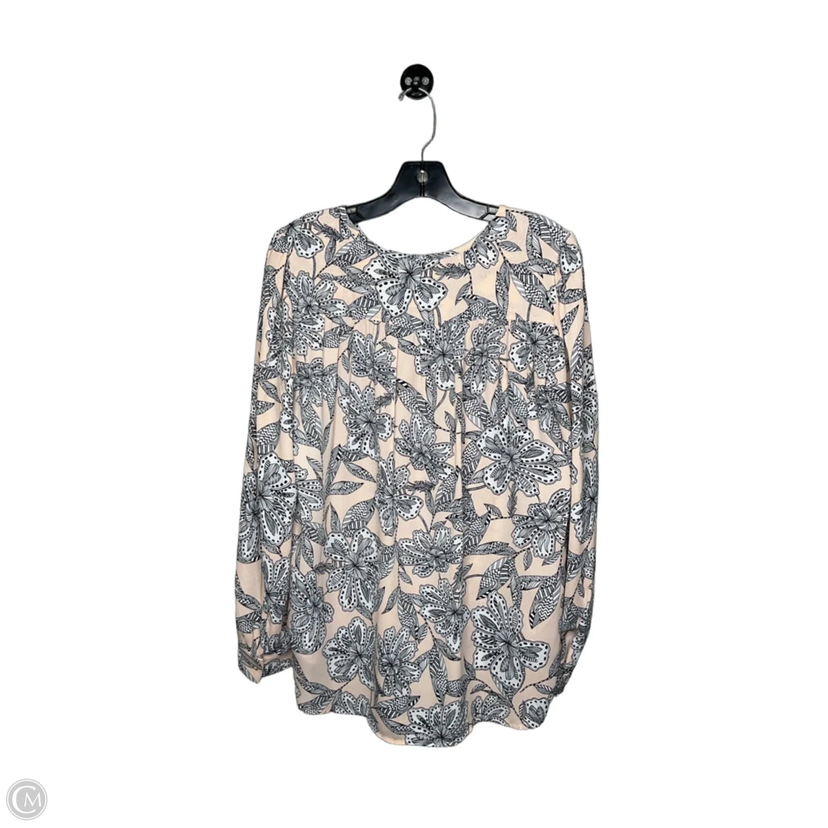 Blouse Long Sleeve By Loft In Floral Print, Size: S