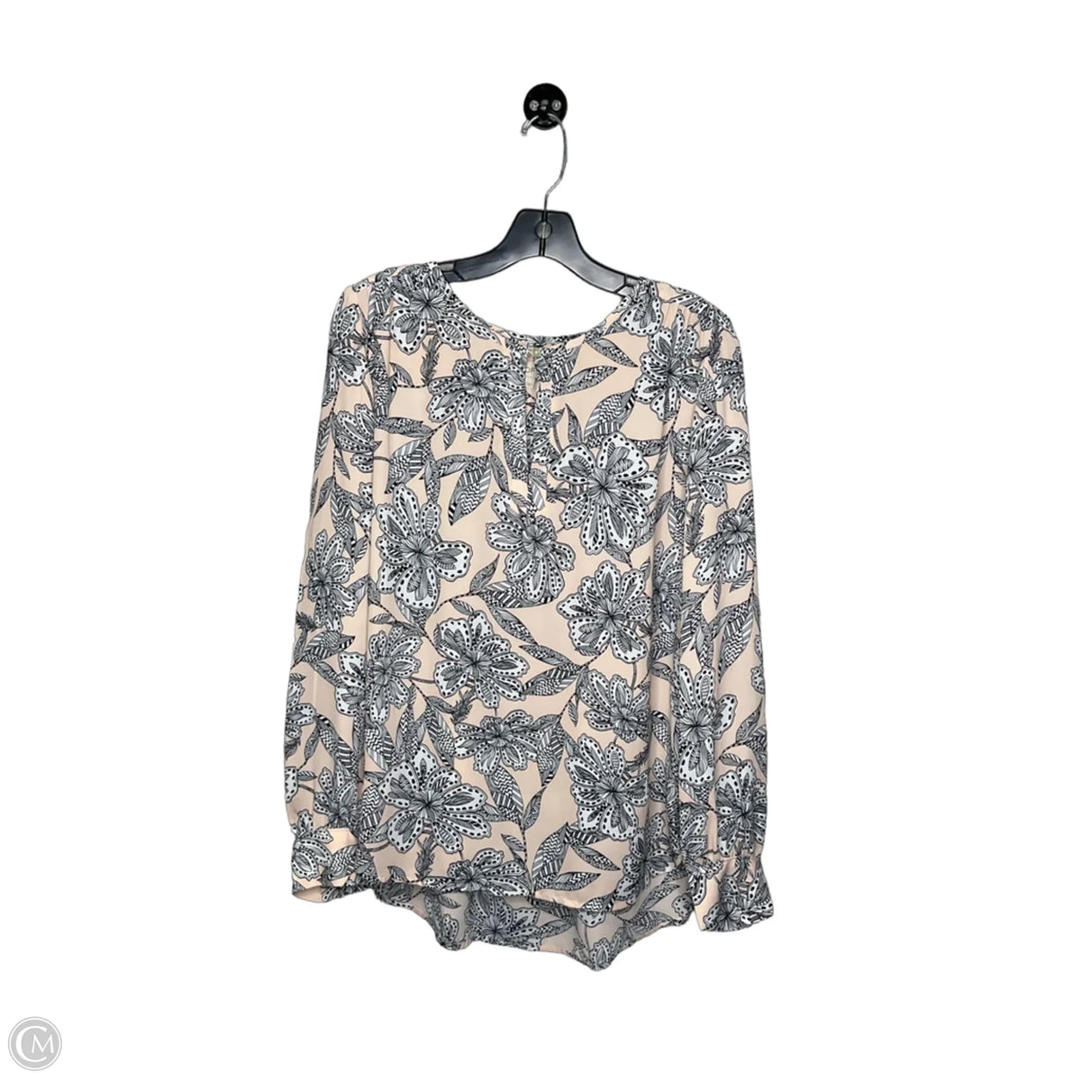 Blouse Long Sleeve By Loft In Floral Print, Size: S