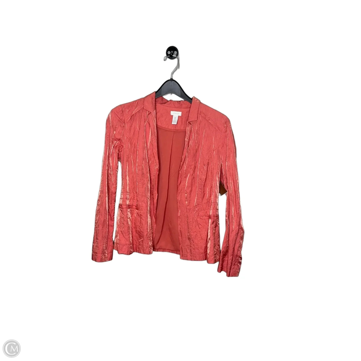 Blazer By Chicos In Orange, Size: Sp