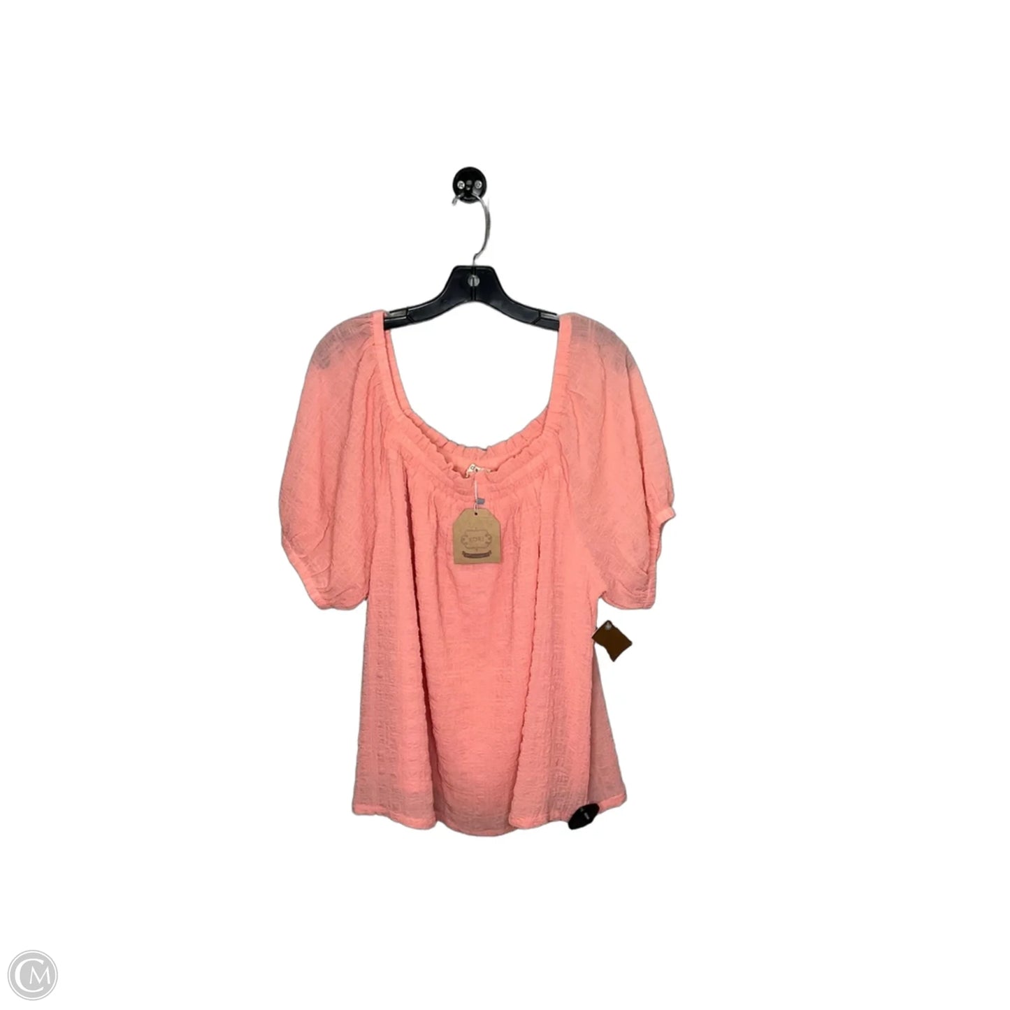 Top Short Sleeve By Kori America In Orange, Size: Xl