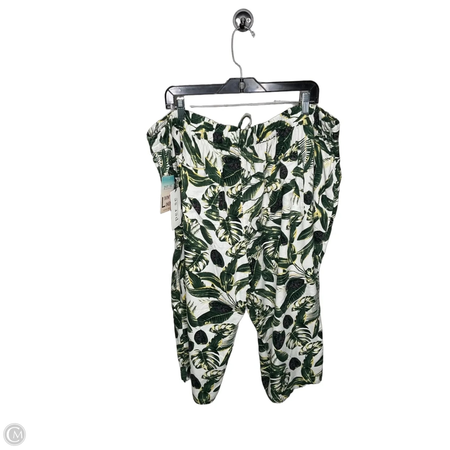 Shorts By Per Se In Floral Print, Size: 2x