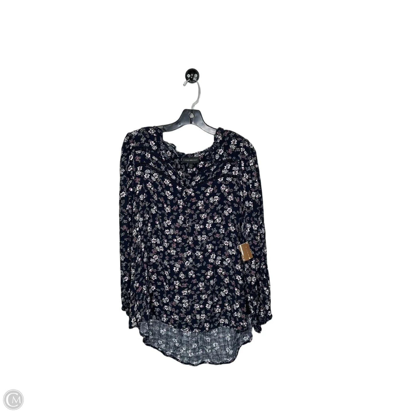 Blouse 3/4 Sleeve By Lane Bryant In Floral Print, Size: 14