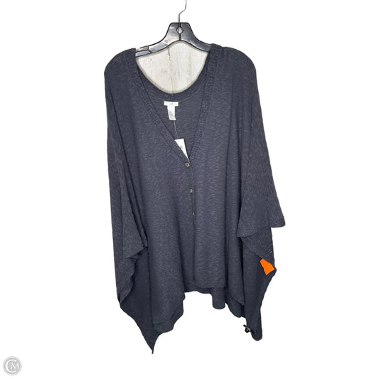 Poncho By J. Jill In Grey, Size: 3x