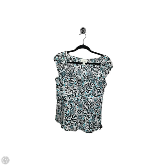 Top Sleeveless By Loft In Floral Print, Size: 10