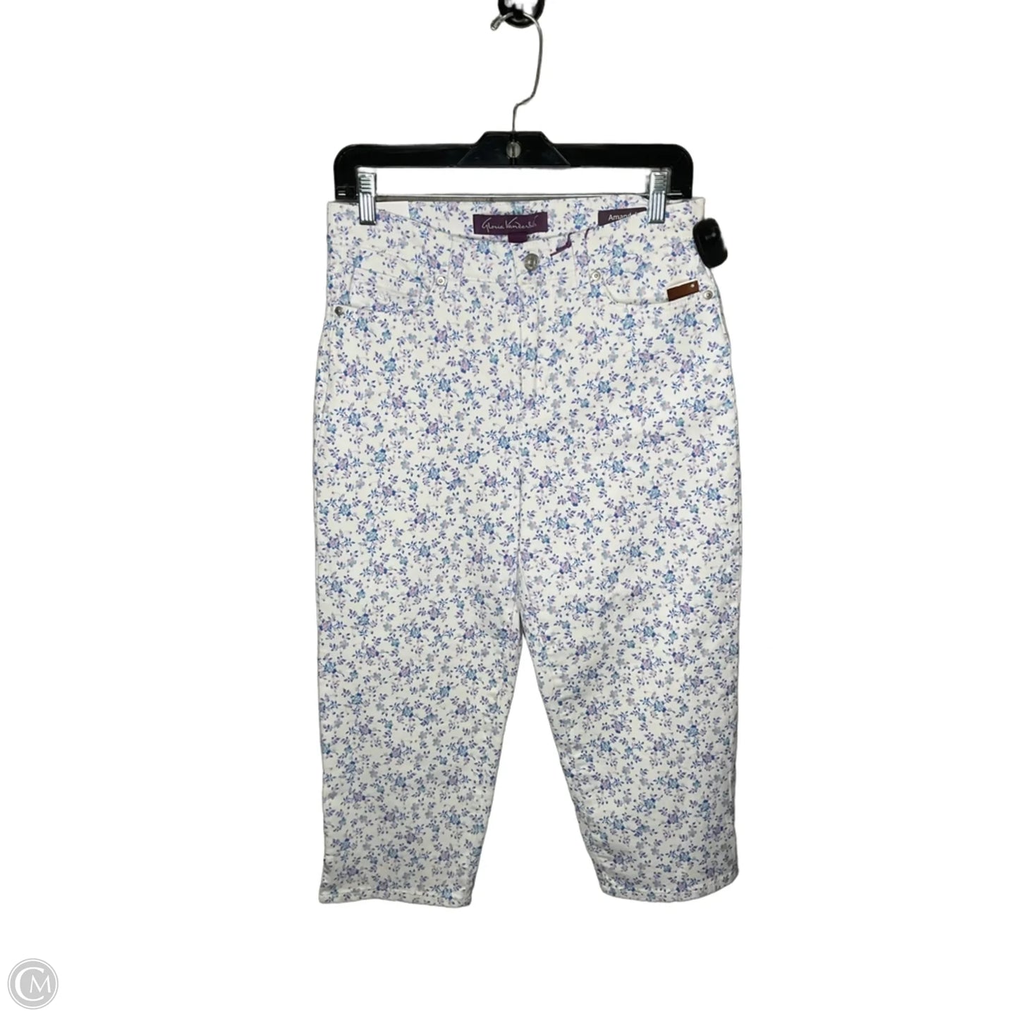 Capris By Gloria Vanderbilt In Floral Print, Size: 6