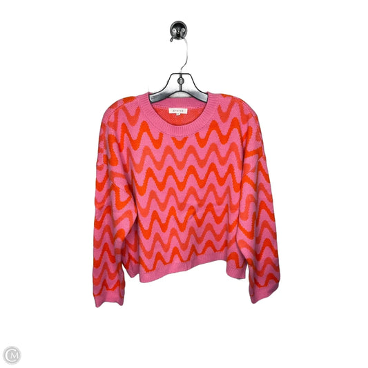 Sweater By Clothes Mentor In Pink & Red, Size: Xl