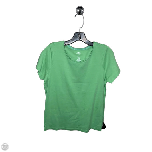 Top Short Sleeve Basic By St Johns Bay In Green, Size: L