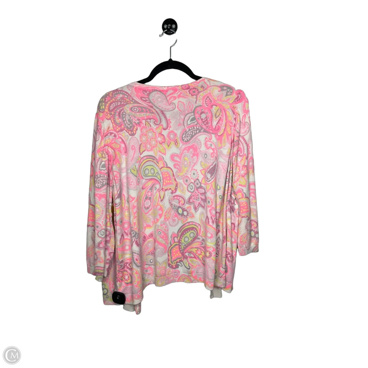 Cardigan By Talbots In Paisley Print, Size: 2x
