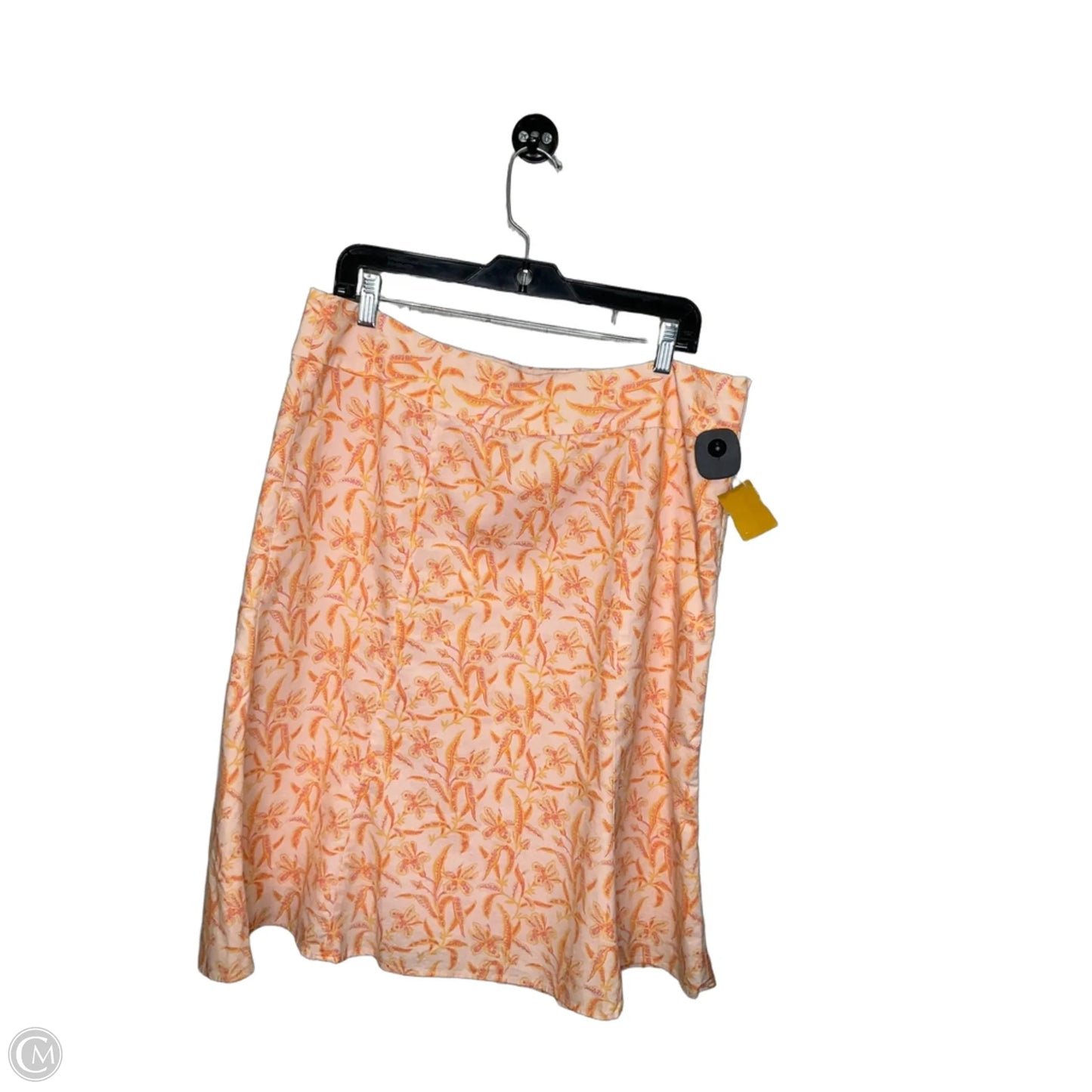 Skirt Midi By Gap In Orange, Size: 14