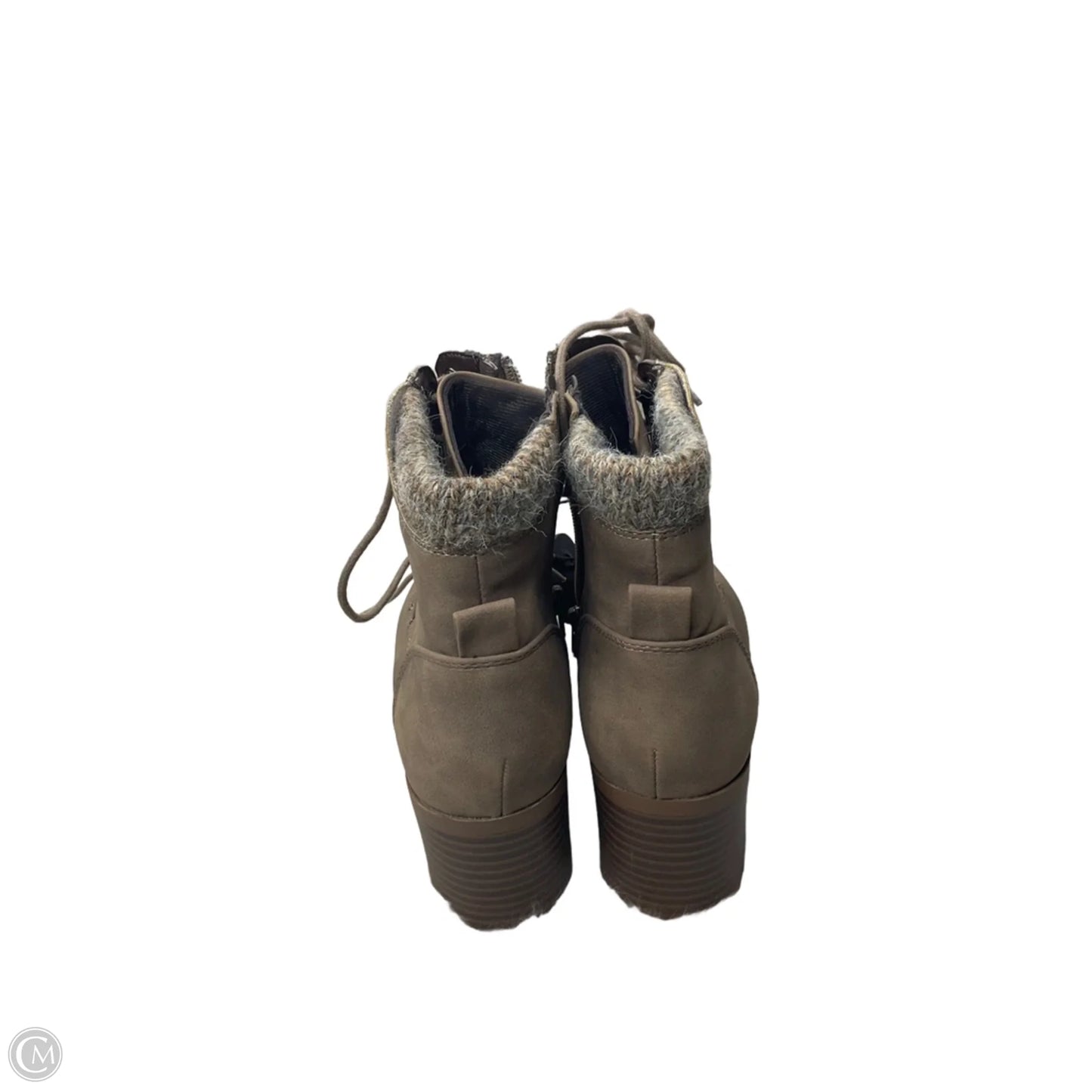 Boots Ankle Heels By Soda In Beige, Size: 8.5