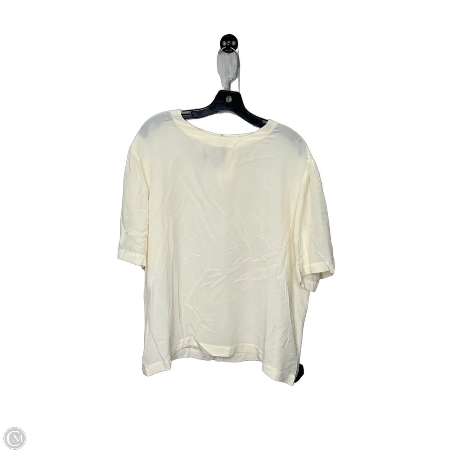 Top Short Sleeve By West Bound In Cream, Size: 1x
