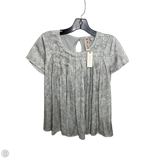 Top Short Sleeve By Dolan Left Coast In Snakeskin Print, Size: S
