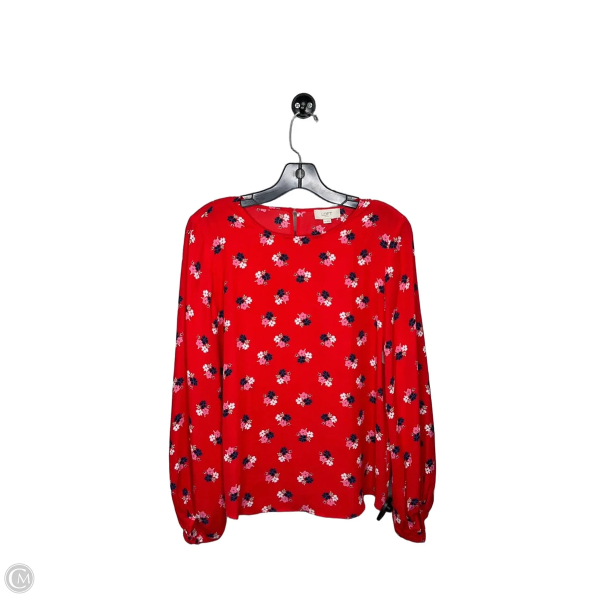 Top 3/4 Sleeve By Loft In Red, Size: Xs