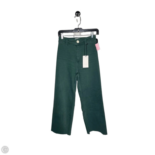 Jeans Cropped By Zara In Green, Size: 2