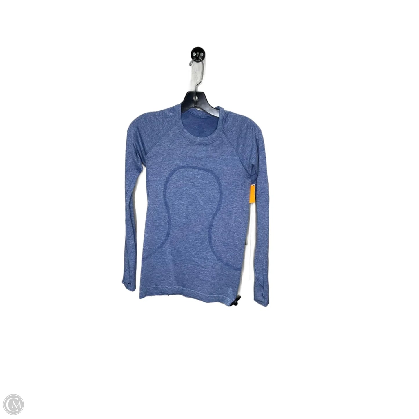 Athletic Top Long Sleeve Crewneck By Lululemon In Blue, Size: 4