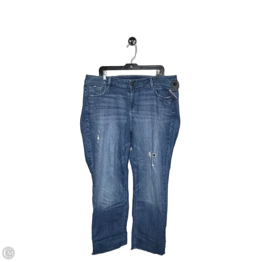 Jeans Straight By Lane Bryant In Blue Denim, Size: 18