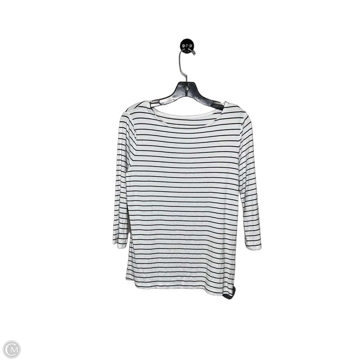 Top 3/4 Sleeve By A New Day In Striped Pattern, Size: M