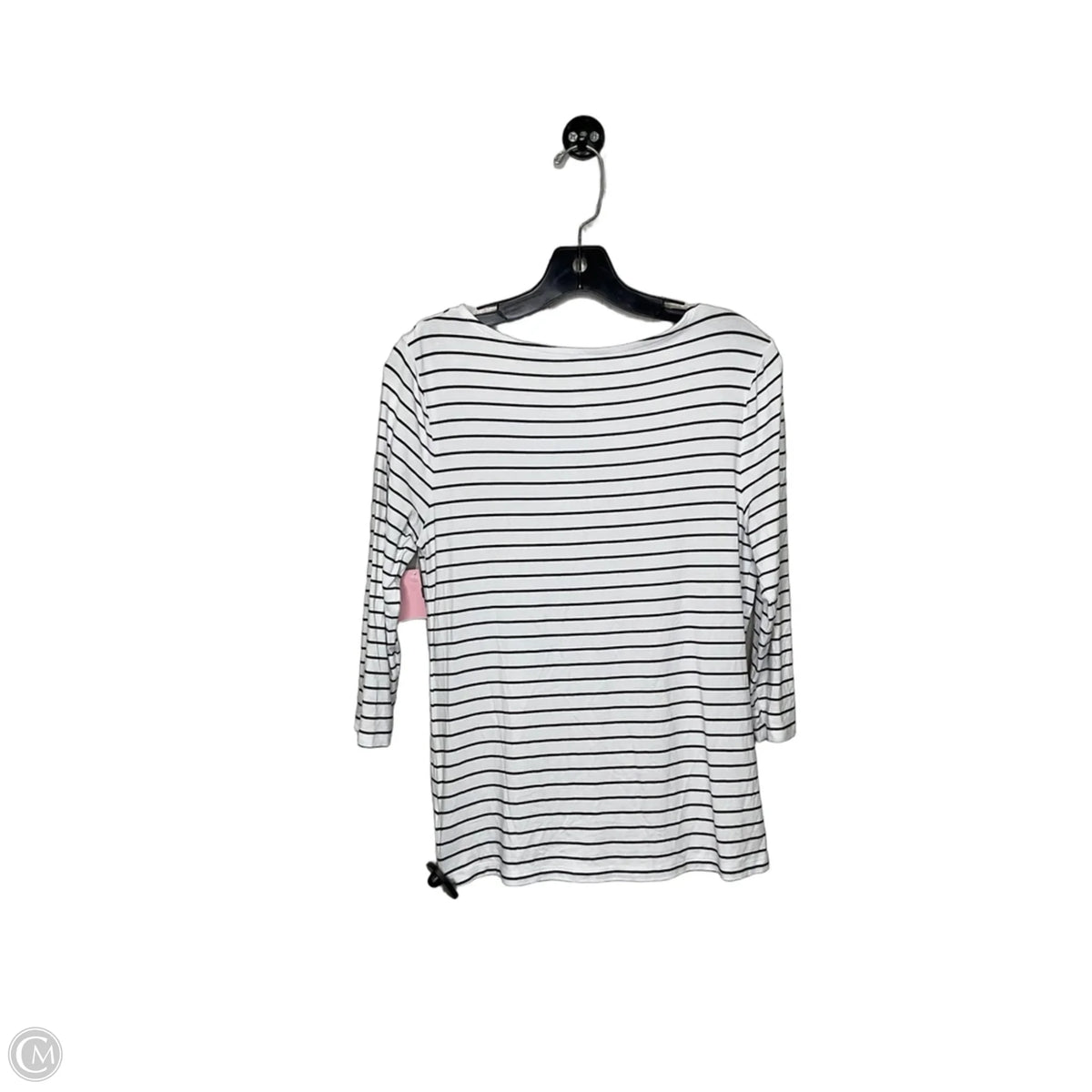 Top 3/4 Sleeve By A New Day In Striped Pattern, Size: M