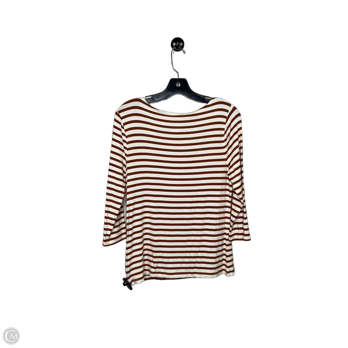 Top 3/4 Sleeve By A New Day In Striped Pattern, Size: M