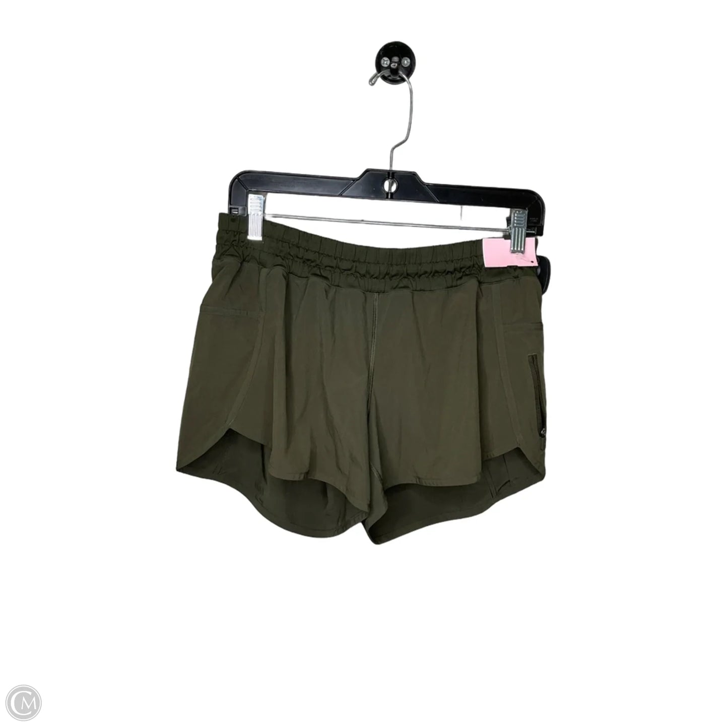 Athletic Shorts By Lululemon In Green, Size: 8