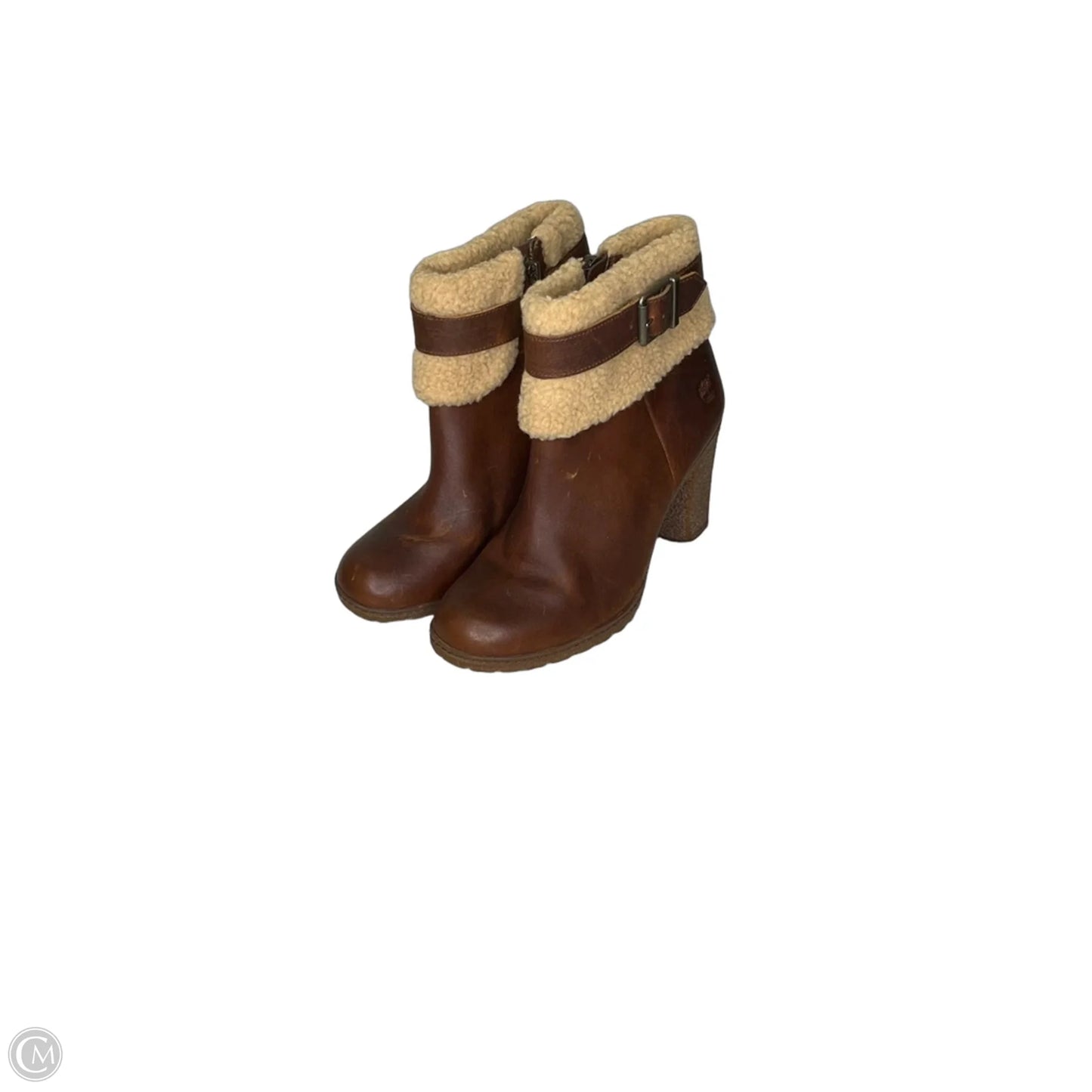 Boots Ankle Heels By Timberland In Brown, Size: 8.5
