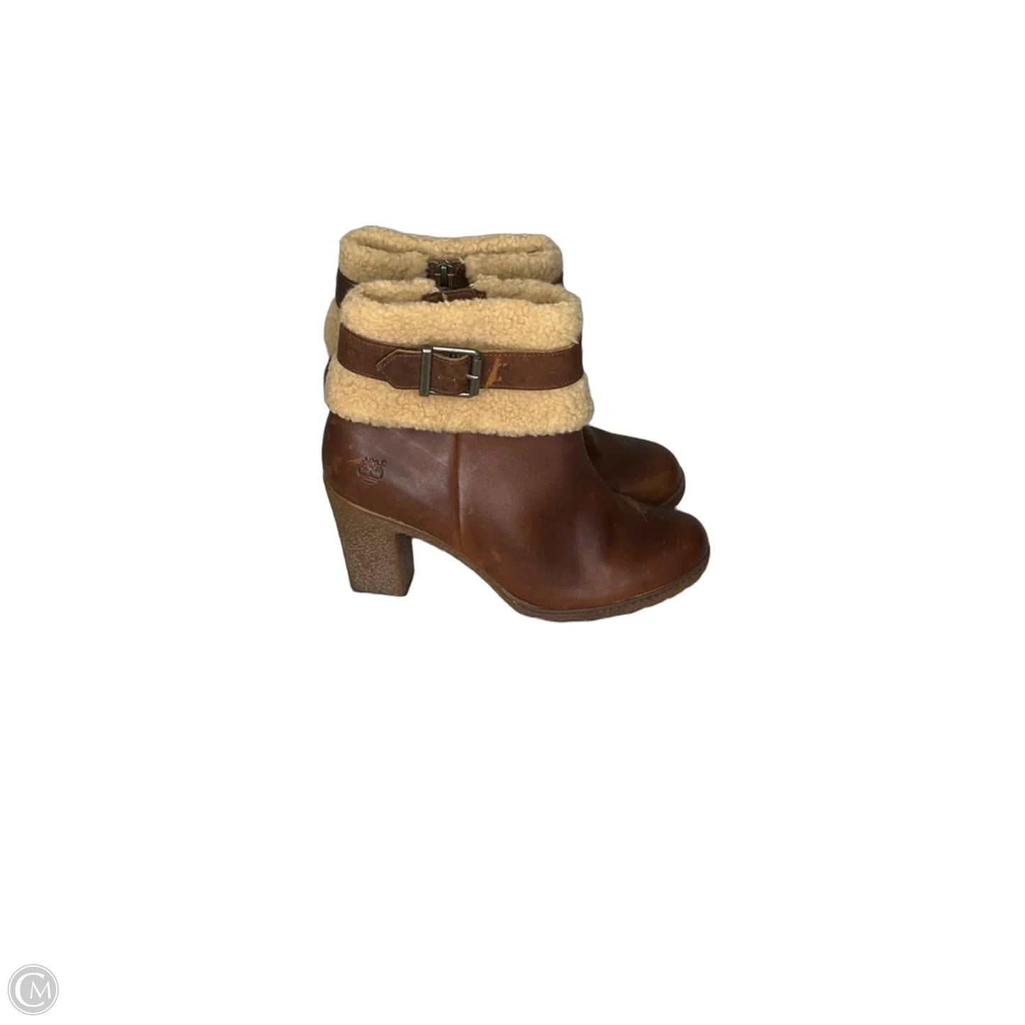 Boots Ankle Heels By Timberland In Brown, Size: 8.5