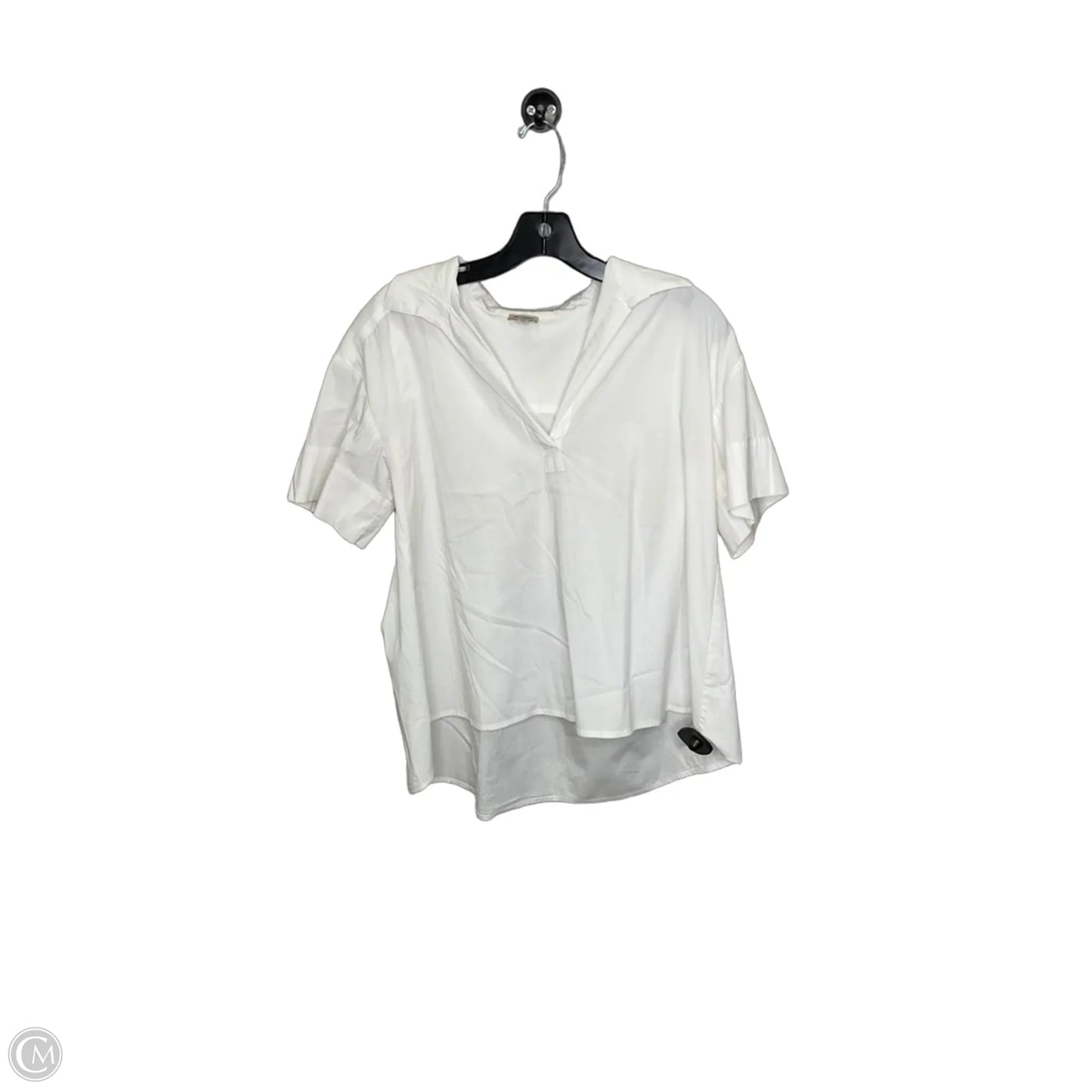 Top Short Sleeve By Cremieux In White, Size: S
