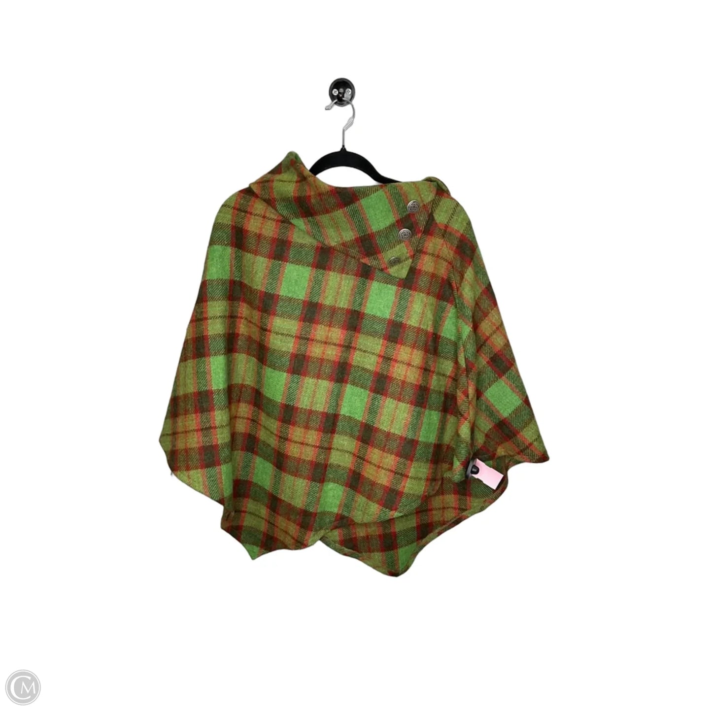 Poncho By Cmc In Plaid Pattern, Size: Osfm