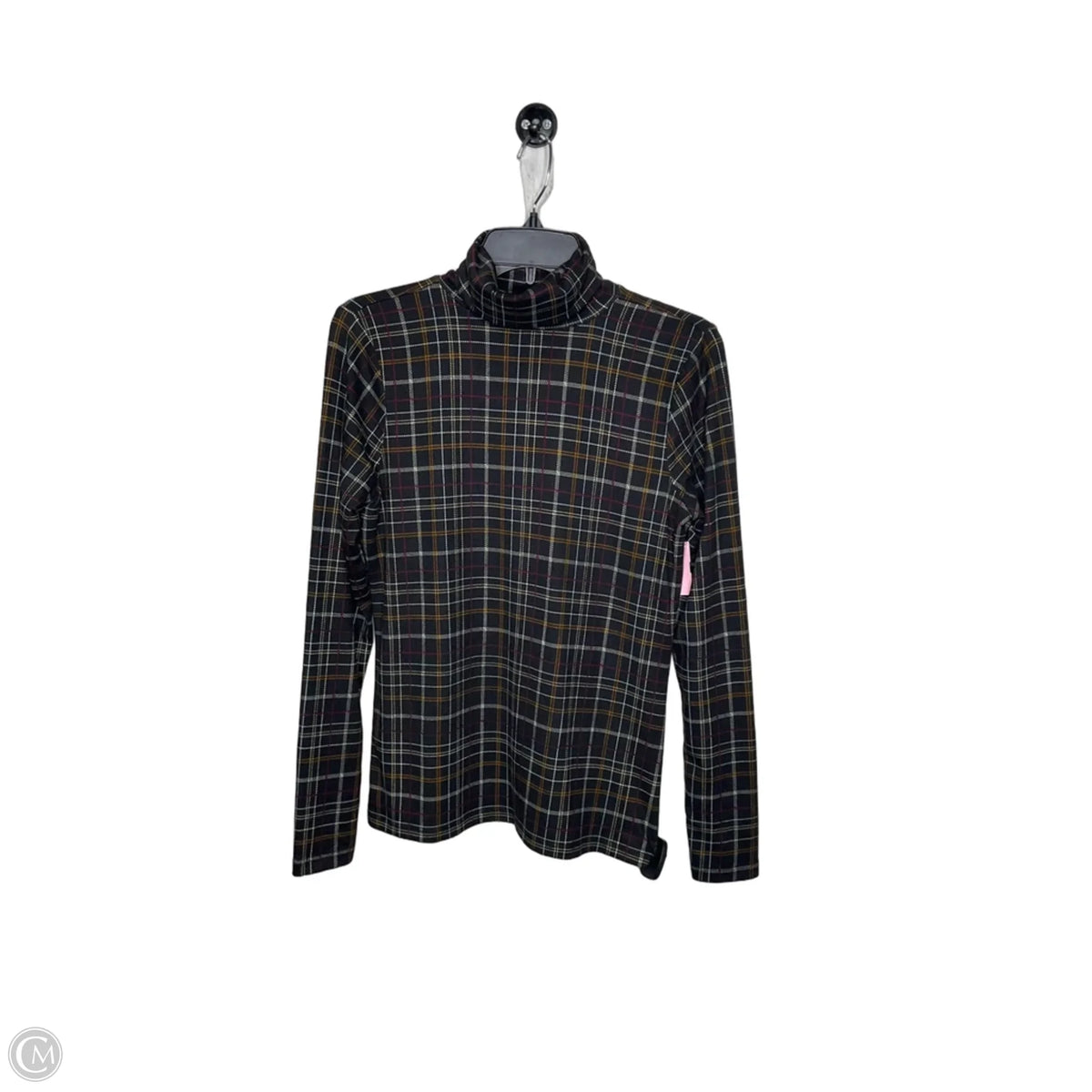 Top Long Sleeve By Ann Taylor In Plaid Pattern, Size: S