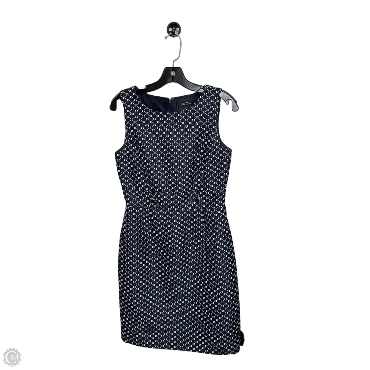 Dress Casual Short By Tahari In Blue & White, Size: 4