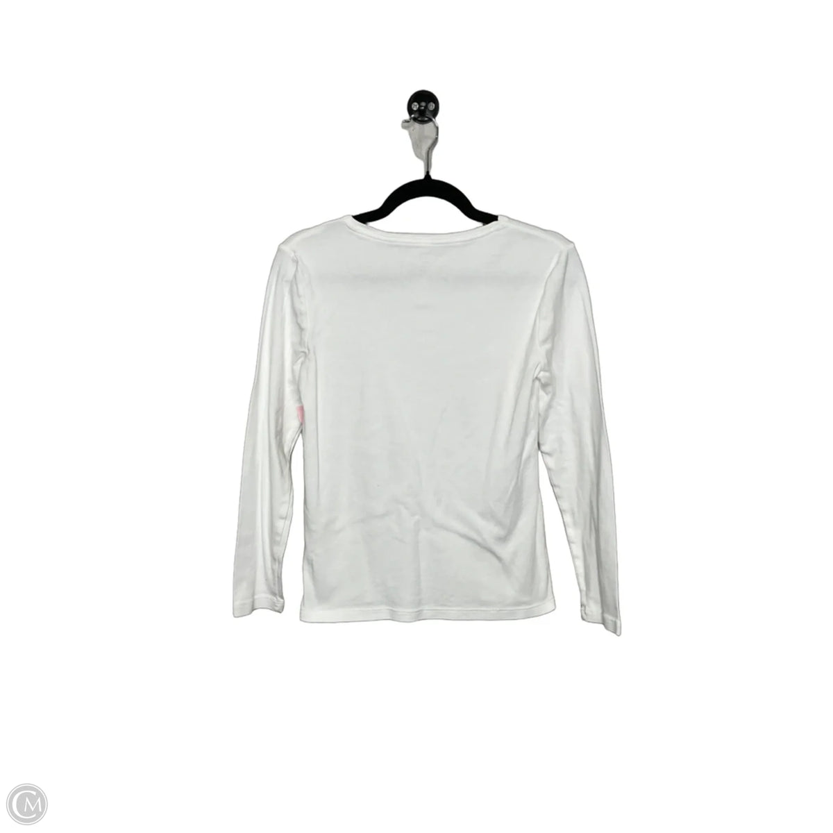 Top Long Sleeve Basic By Chicos In White, Size: S